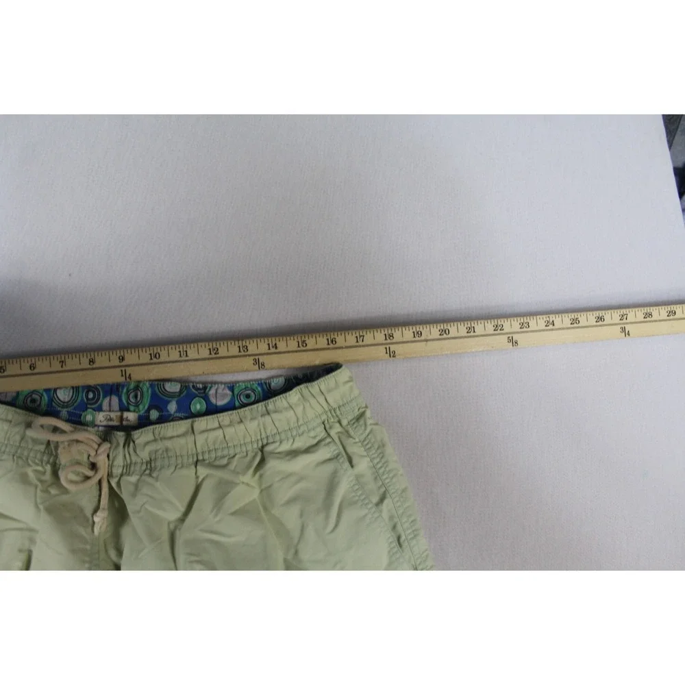 Peter Millar Men Green Board Shorts Summer Beach Casual Size Large